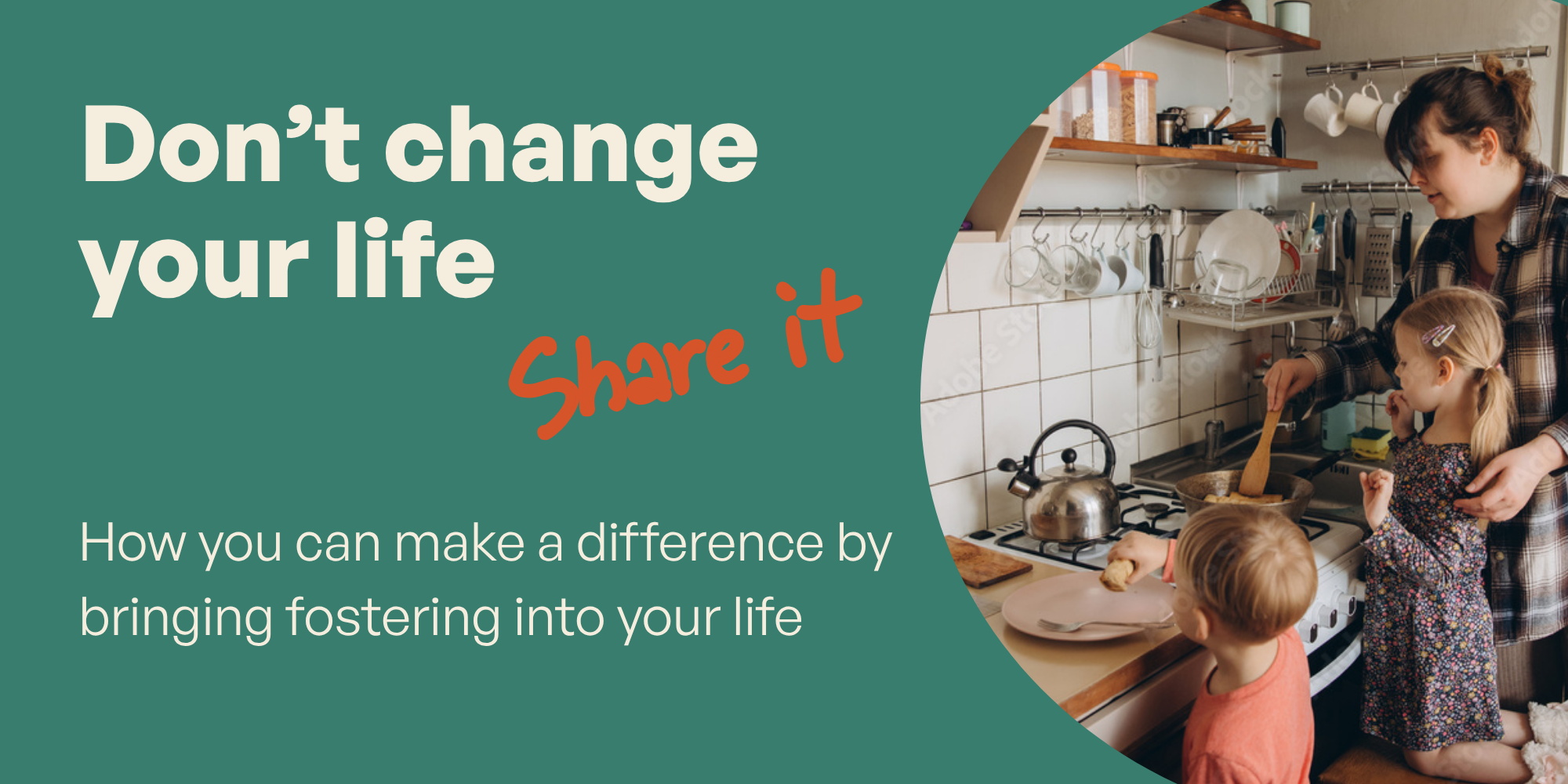 Don't change your life. Share it